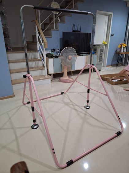 บาร์โหนหรือราวยิมนาสติกแบบพับได้ ปรับความสูงได้ สำหรับเด็ก  รูปที่ 3