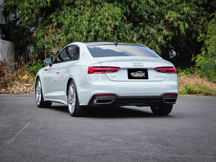 Audi Audi A5  2022 Coupe 40 TFSI S line Sedan เบนซิน ไม่ติดแก๊ส เกียร์อัตโนมัติ ขาว รูปที่ 2