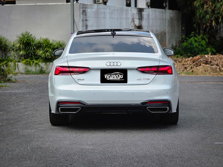 Audi Audi A5  2022 Coupe 40 TFSI S line Sedan เบนซิน ไม่ติดแก๊ส เกียร์อัตโนมัติ ขาว รูปที่ 4