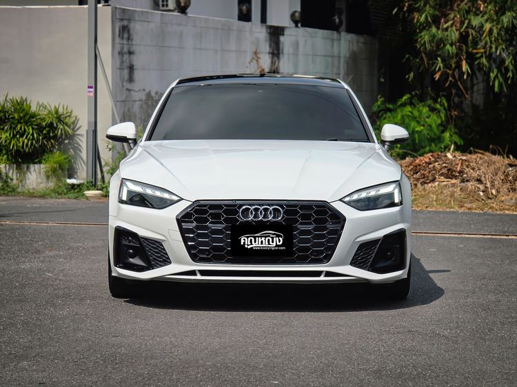 Audi Audi A5  2022 Coupe 40 TFSI S line Sedan เบนซิน ไม่ติดแก๊ส เกียร์อัตโนมัติ ขาว รูปที่ 3