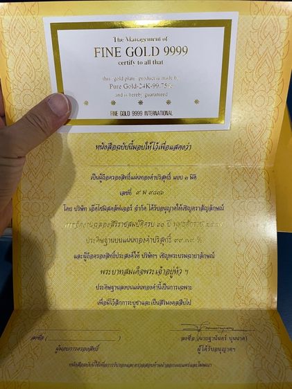 ธนบัตร ทองคำ รับ.๙ รูปที่ 5