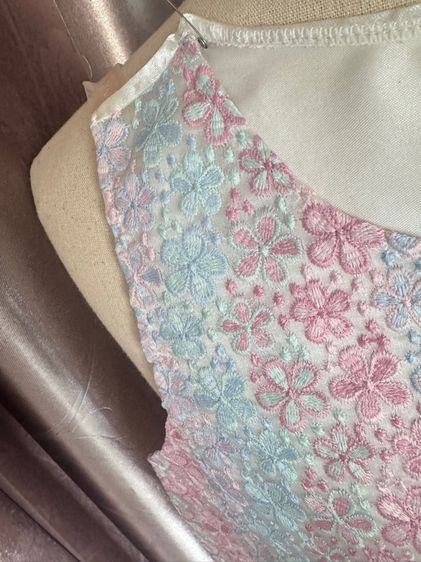 เสื้อกล้ามผ้าซาตินระบายด้านหน้า รูปที่ 7