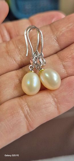 ต่างหูมุกแท้เงินแท้ 925 รูปที่ 5