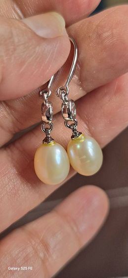 ต่างหูมุกแท้เงินแท้ 925 รูปที่ 6