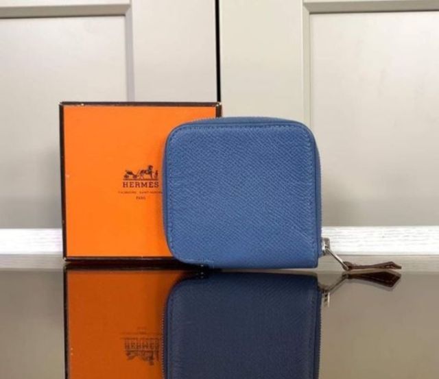 💙Hermes Azap Mini Silk-In Coin Case ปี2018 รูปที่ 4
