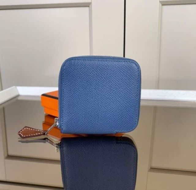 💙Hermes Azap Mini Silk-In Coin Case ปี2018
