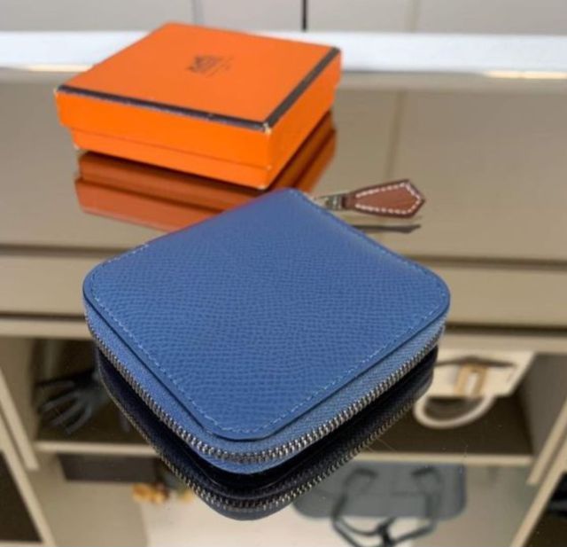 💙Hermes Azap Mini Silk-In Coin Case ปี2018 รูปที่ 6