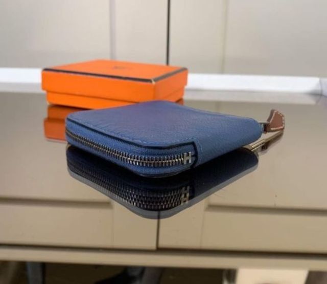 💙Hermes Azap Mini Silk-In Coin Case ปี2018 รูปที่ 2