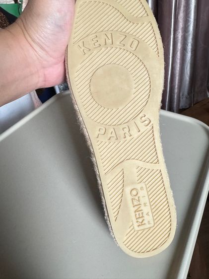 Used Kenzo Espadrilles Fabric Prototype Tiger Logo Blue nuit Size 42 รูปที่ 4