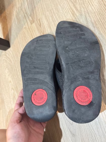 Used Fitflop Men Sandal Black Canvas Size 42 รูปที่ 12