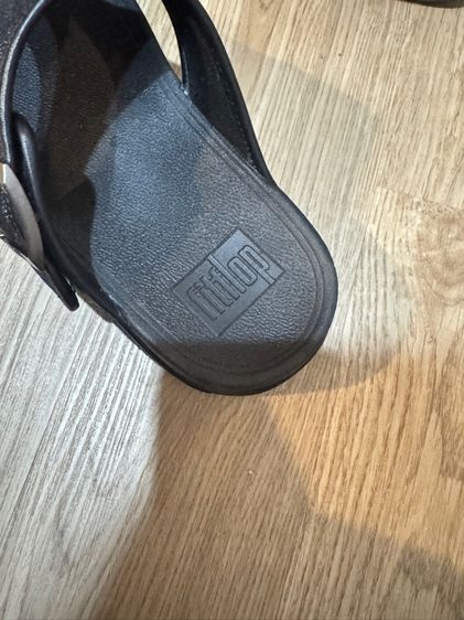Used Fitflop Men Sandal Black Canvas Size 42 รูปที่ 8
