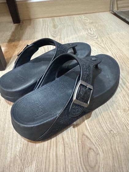 Used Fitflop Men Sandal Black Canvas Size 42 รูปที่ 3
