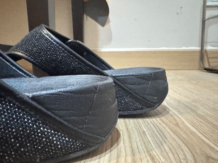 Used Fitflop Men Sandal Black Canvas Size 42 รูปที่ 11