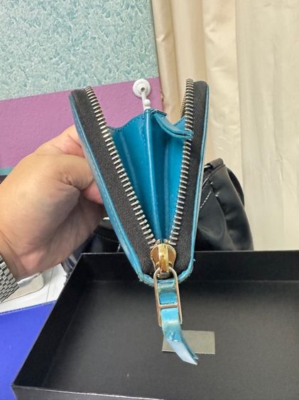 Used Paul Smith Zippy Wallet Cerulean รูปที่ 10