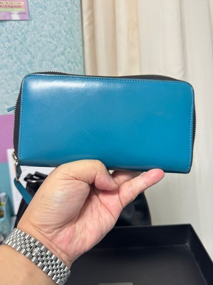 Used Paul Smith Zippy Wallet Cerulean รูปที่ 11