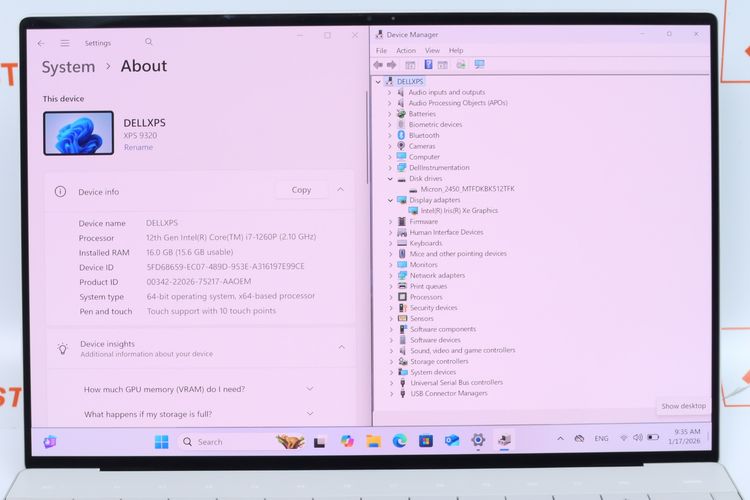 DELL XPS 13 PLUS 9320 Core i7-1260P RAM16.512GB 3.5K OLED Touchscreen - ID26010147 รูปที่ 4