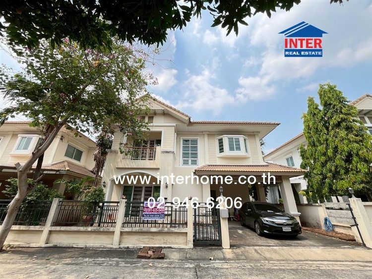 บ้านเดี่ยว 2 ชั้น 54 ตร.ว. หมู่บ้านอาภา 1 ราชพฤกษ์ ใกล้เซ็นทรัล เวสต์วิลล์ ถนนราชพฤกษ์ ถนนนครอินทร์ บางกรวย นนทบุรี