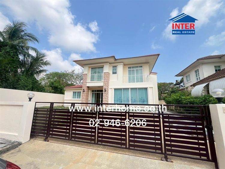 บ้านเดี่ยว 2 ชั้น 110 ตร.ว. หมู่บ้านเดอะ วอเตอร์ เฮ้าส์ ซอยกาญจนาภิเษกซอย5 ถนนกาญจนาภิเษก ถนนเพชรเกษม เขตบางแค กรุงเทพมหานคร