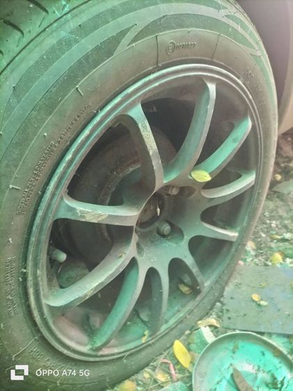 ล้อแม็ก 15 กว้าง 8 นิ้ว RS Racing ลาย 10 ก้าน  4 รู 100 พร้อมยาง รูปที่ 8