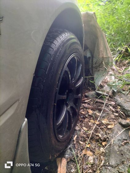 ล้อแม็ก 15 กว้าง 8 นิ้ว RS Racing ลาย 10 ก้าน  4 รู 100 พร้อมยาง รูปที่ 3