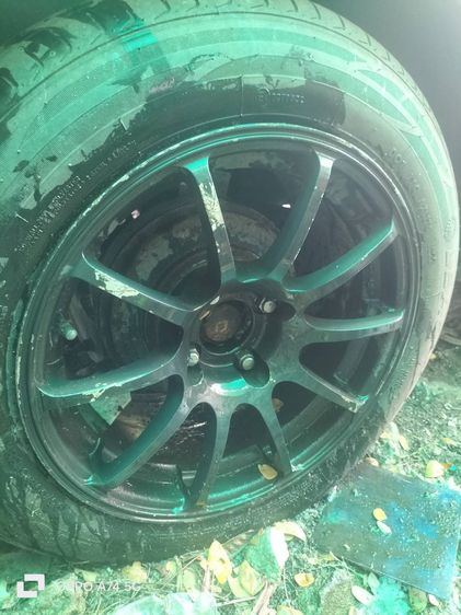 ล้อแม็ก 15 กว้าง 8 นิ้ว RS Racing ลาย 10 ก้าน  4 รู 100 พร้อมยาง รูปที่ 5