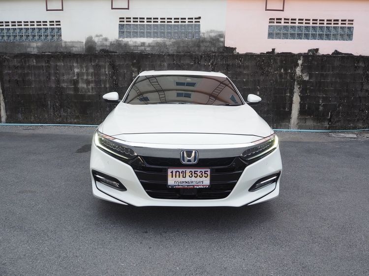 Honda Accord 2022 2.0 e:HEV Tech Sedan ไฮบริด ไม่ติดแก๊ส เกียร์อัตโนมัติ ขาว รูปที่ 3