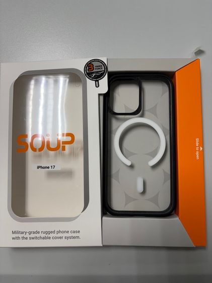 soup case with MagSafe pure black iphone17 รูปที่ 3