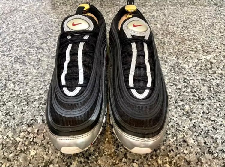 Nike Air Max 97 Metallic Sliver Black เบอร์42 รูปที่ 3