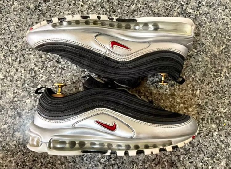 Nike Air Max 97 Metallic Sliver Black เบอร์42