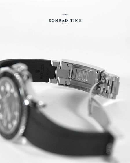 Rolex Yacht-Master 226659 Black dial Black Oysterflex Strap 42mm.  รูปที่ 12