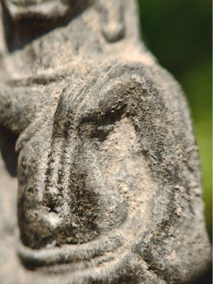 พระหูยาน  กรุเก่า กรุวัดพระศรีรัตนมหาธาตุลพบุรี เนื้อชินเงิน  รูปที่ 3