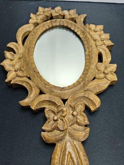 กระจกส่องหน้าไม้แกะสลักสไตล์ยุโรป รูปที่ 5