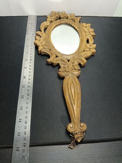 กระจกส่องหน้าไม้แกะสลักสไตล์ยุโรป รูปที่ 8