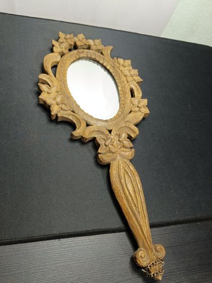 กระจกส่องหน้าไม้แกะสลักสไตล์ยุโรป รูปที่ 2