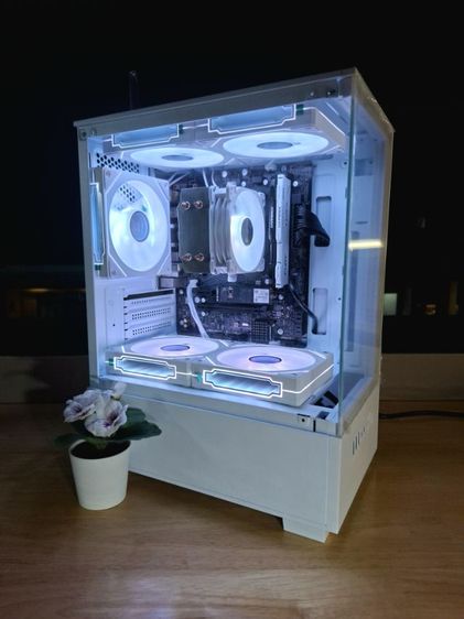 White Gaming PC, M-ATX (GPU Ready)