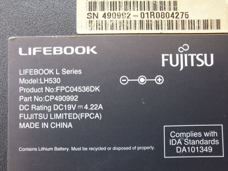 Fujitsu Lifebook LH530 i5 SSD ram8 2500 รวมส่ง รูปที่ 13