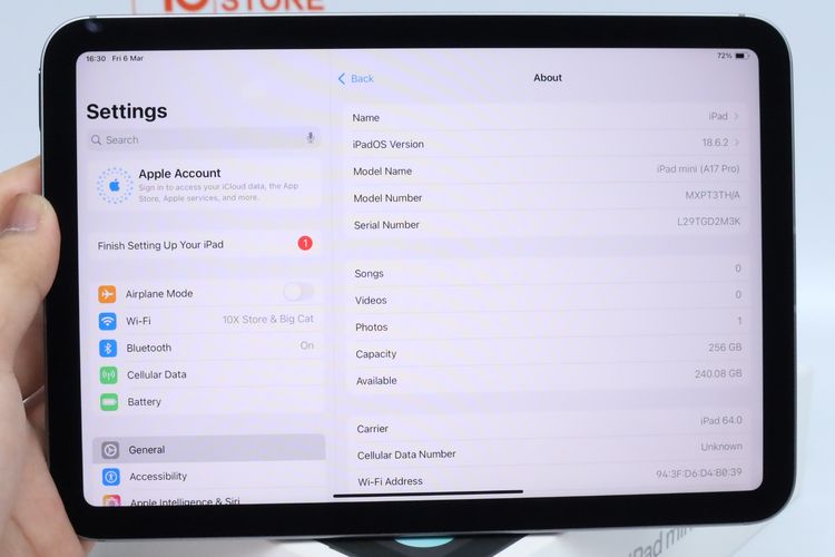 iPad mini 7 256GB WiFi+Cellular - ID26030049 รูปที่ 12