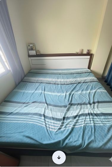 ใหญ่ เตียงพร้อมที่นอน6ฟุต