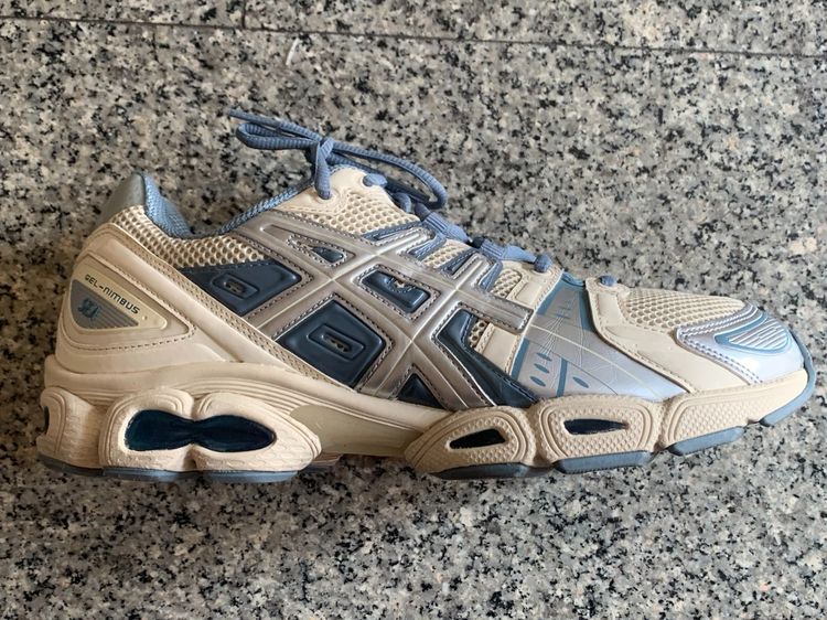 ASICS GEL-NIMBUS 9 WIND AND SEA CREAM BLUE size 10 รูปที่ 5