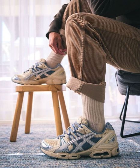 ASICS GEL-NIMBUS 9 WIND AND SEA CREAM BLUE size 10 รูปที่ 12