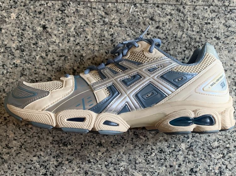 ASICS GEL-NIMBUS 9 WIND AND SEA CREAM BLUE size 10 รูปที่ 3