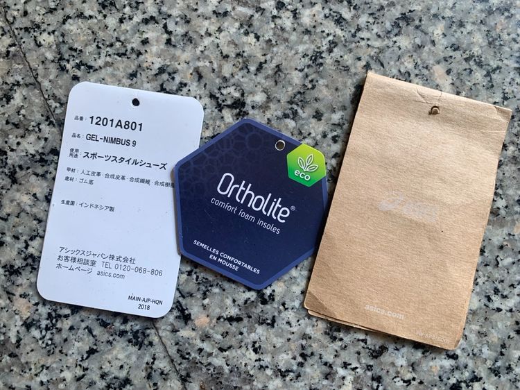 ASICS GEL-NIMBUS 9 WIND AND SEA CREAM BLUE size 10 รูปที่ 10