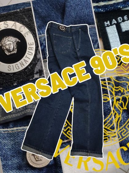 1999.฿ยีนส์ VERSACE'90'S👖🇮🇹 สวยจัด