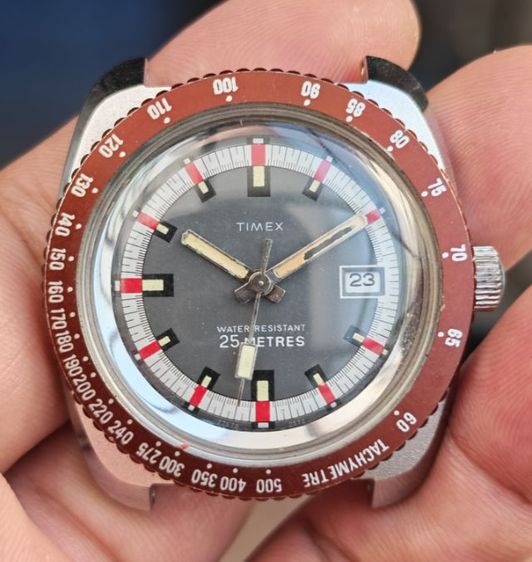 หลากสี นาฬิกา​ Vintage​ Timex Marlin ระบบไขลาน​ หายากแล้วครับ​ แบ่งปันกันเบาๆครับ