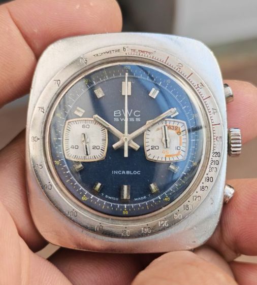หลากสี อื่นๆ นาฬิกา​ Vintage​ BWC Chronograph ระบบไขลาน​ หายากมาก​ ราคาแบ่งปันกันครับ