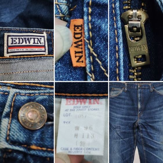 ยีนส์ EDWIN👖🟠ริ้วลายสวยสวย รูปที่ 17