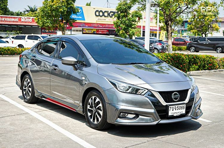 Nissan Almera 2021 1.0 EL Sedan เบนซิน ไม่ติดแก๊ส เกียร์อัตโนมัติ เทา รูปที่ 3