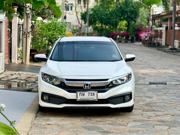 Honda Civic 2019 1.8 E i-VTEC Sedan เบนซิน ไม่ติดแก๊ส เกียร์อัตโนมัติ ขาว รูปที่ 3