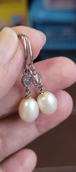 ต่างหูมุกแท้เงินแท้ 925 รูปที่ 3