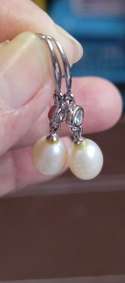 ต่างหูมุกแท้เงินแท้ 925 รูปที่ 4